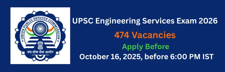 UPSC Engineering Services Exam 2026