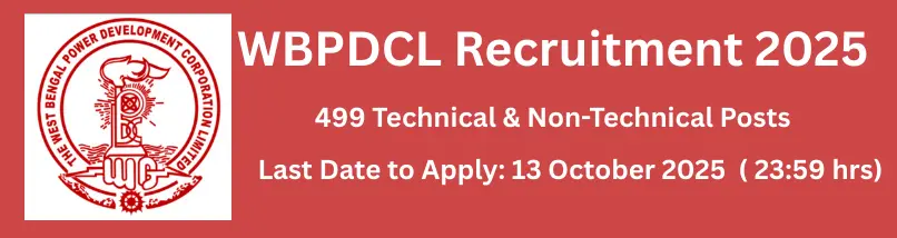 WBPDCL Recruitment 2025