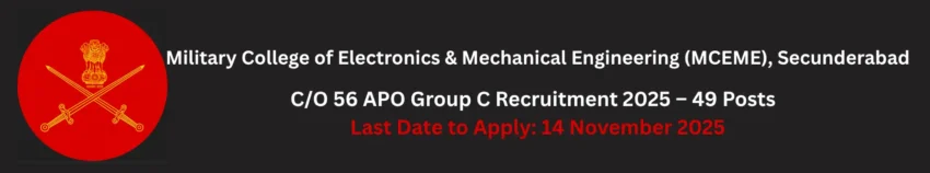 56 APO Group C Recruitment