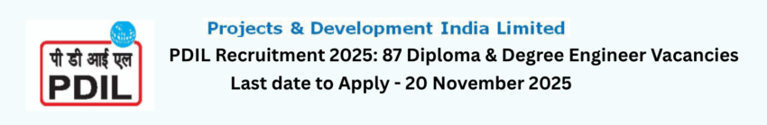 PDIL Recruitment