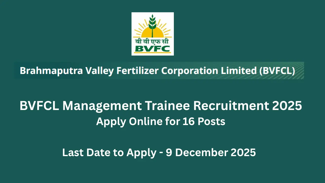 BVFCL Management Trainee Recruitment 2025