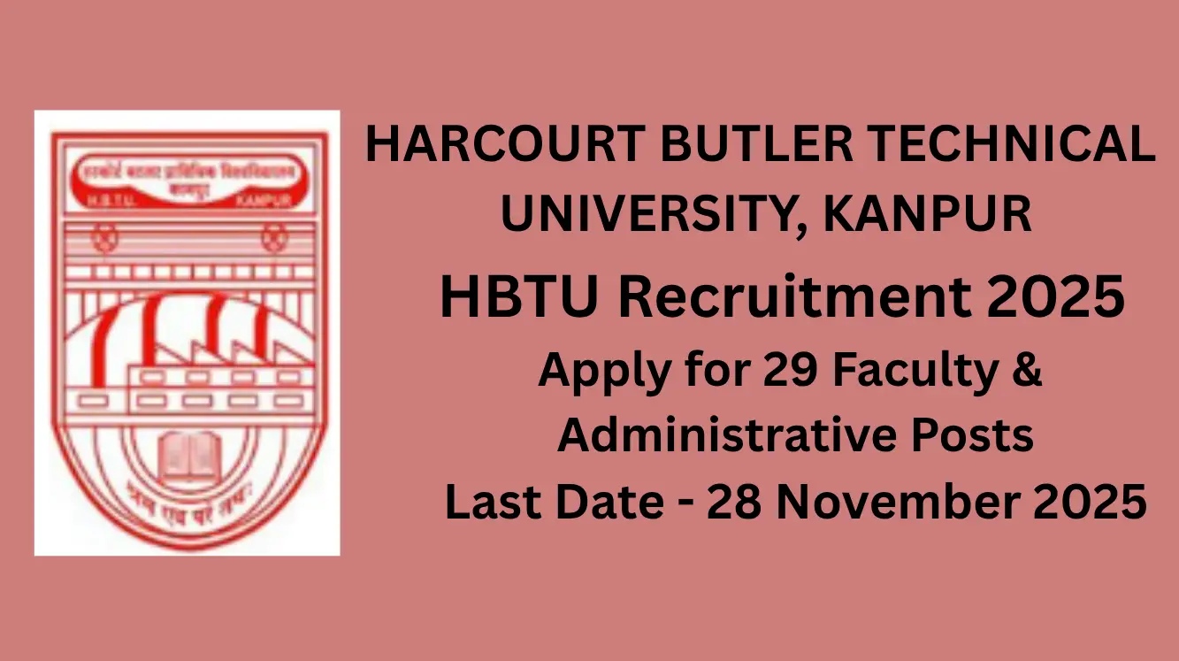 HBTU Recruitment 2025