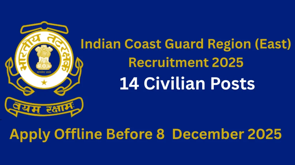 Indian Coast Guard Region East Recruitment 2025