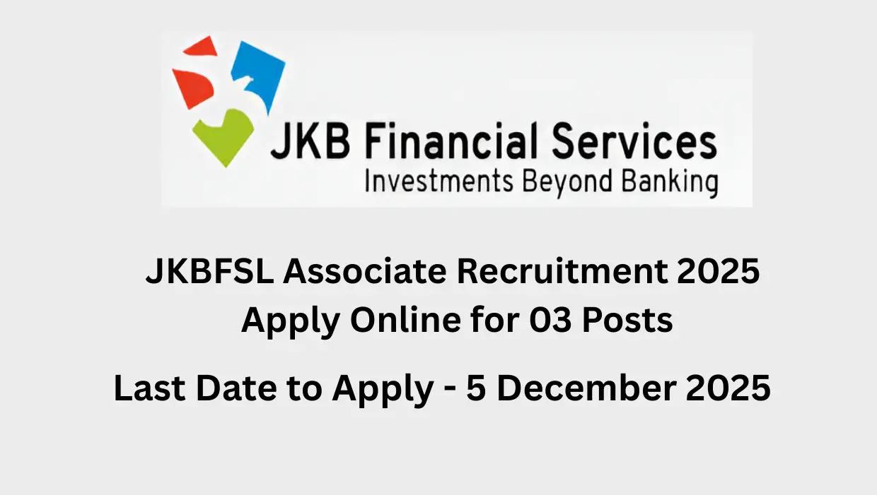 JKBFSL Associate Recruitment 2025