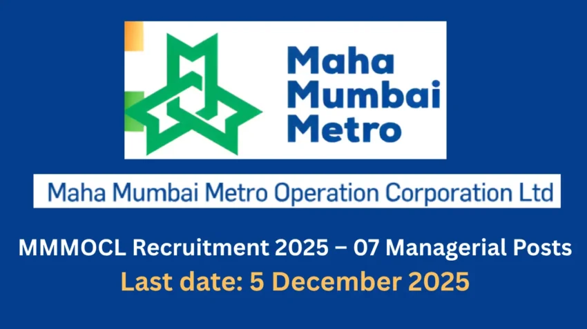 MMMOCL Recruitment 2025