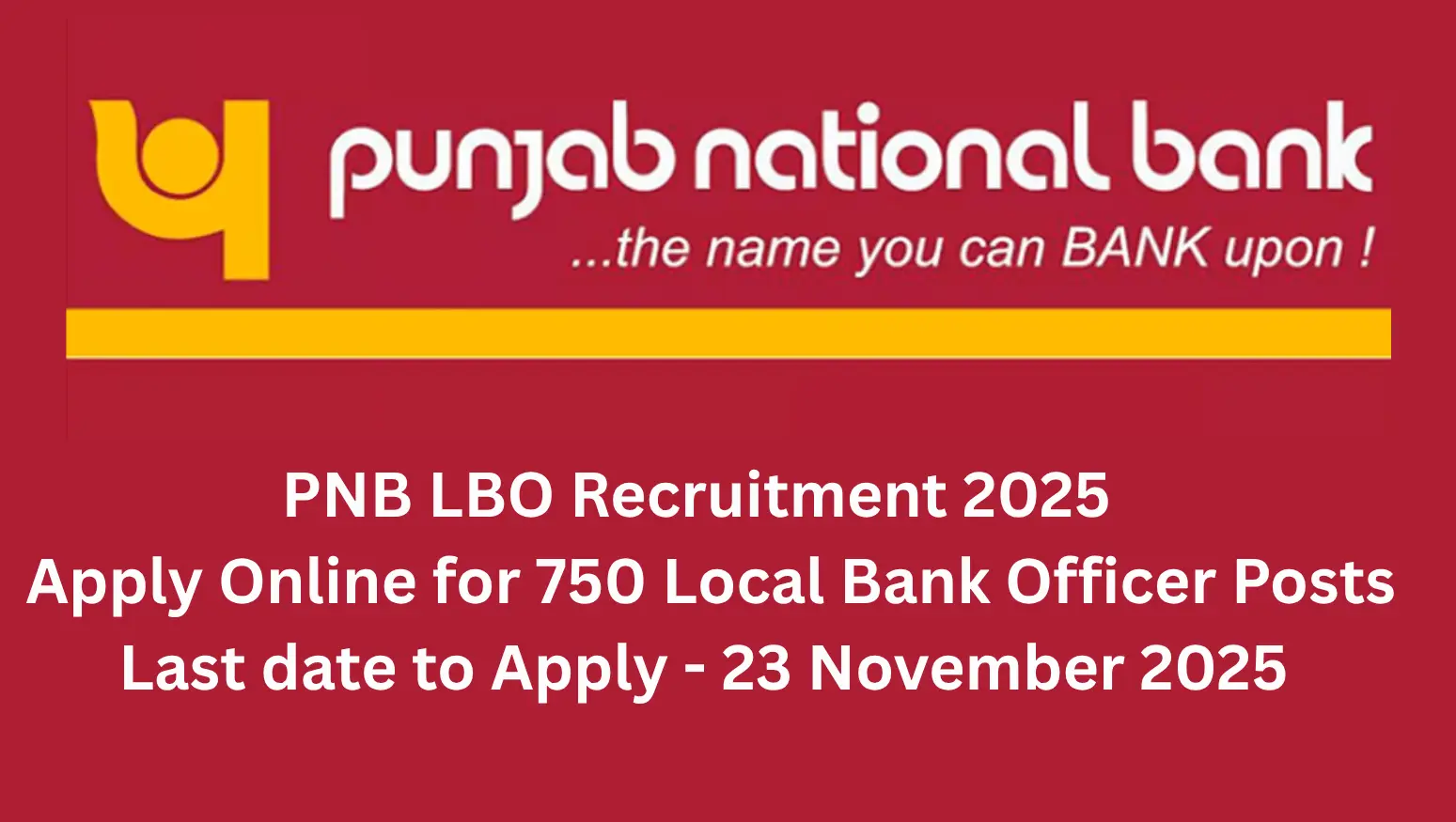 PNB LBO Recruitment 2025