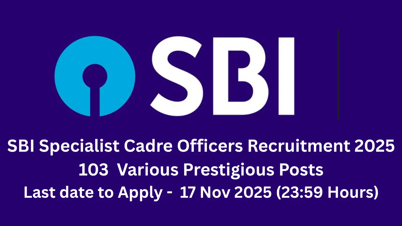 SBI Credit Analyst Recruitment 2025