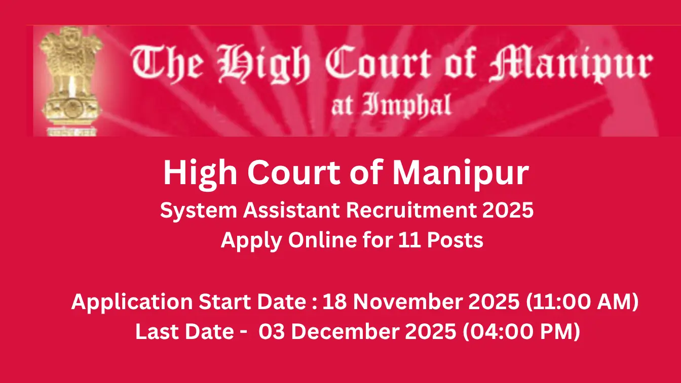 System Assistant Recruitment 2025