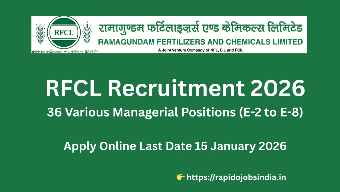 RFCL Recruitment 2026