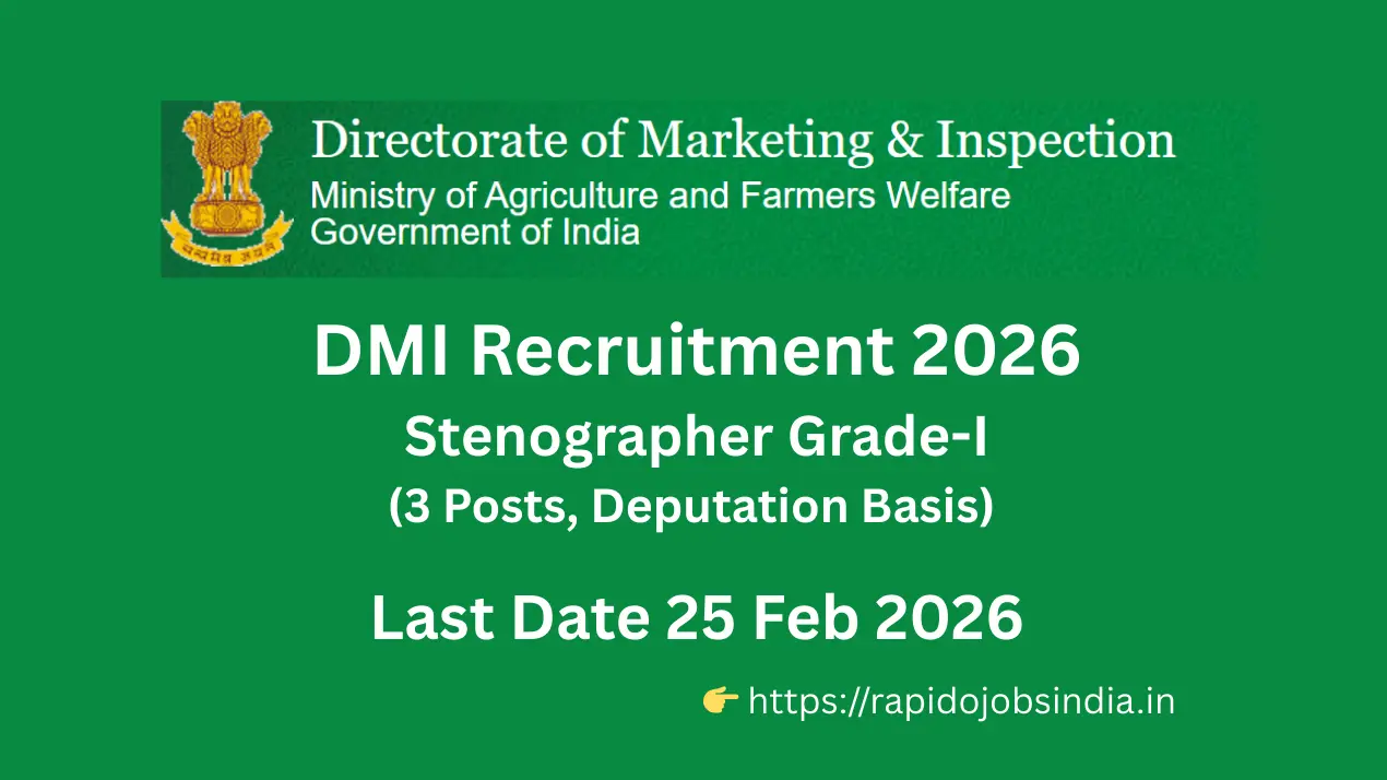 DMI Recruitment 2026” =