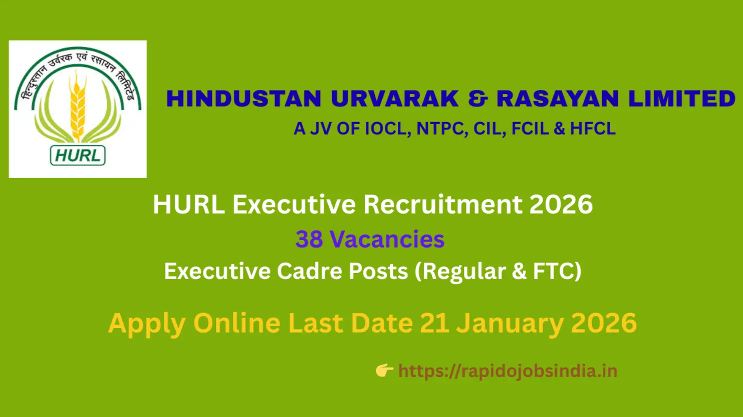 HURL Executive Recruitment 2026