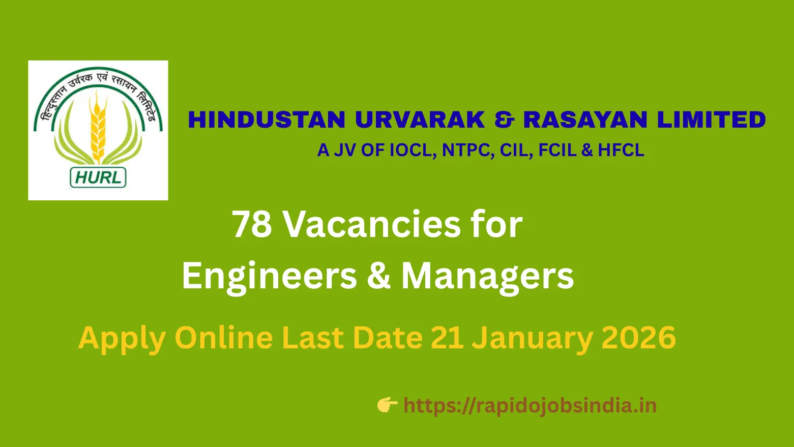 HURL Recruitment 2026