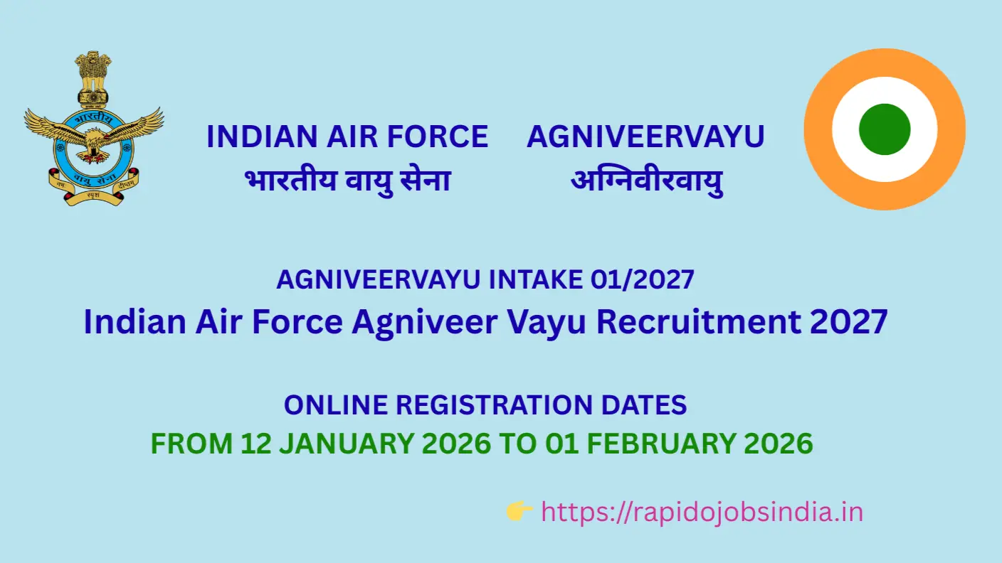 Indian Air Force Agniveer Vayu Recruitment 2027