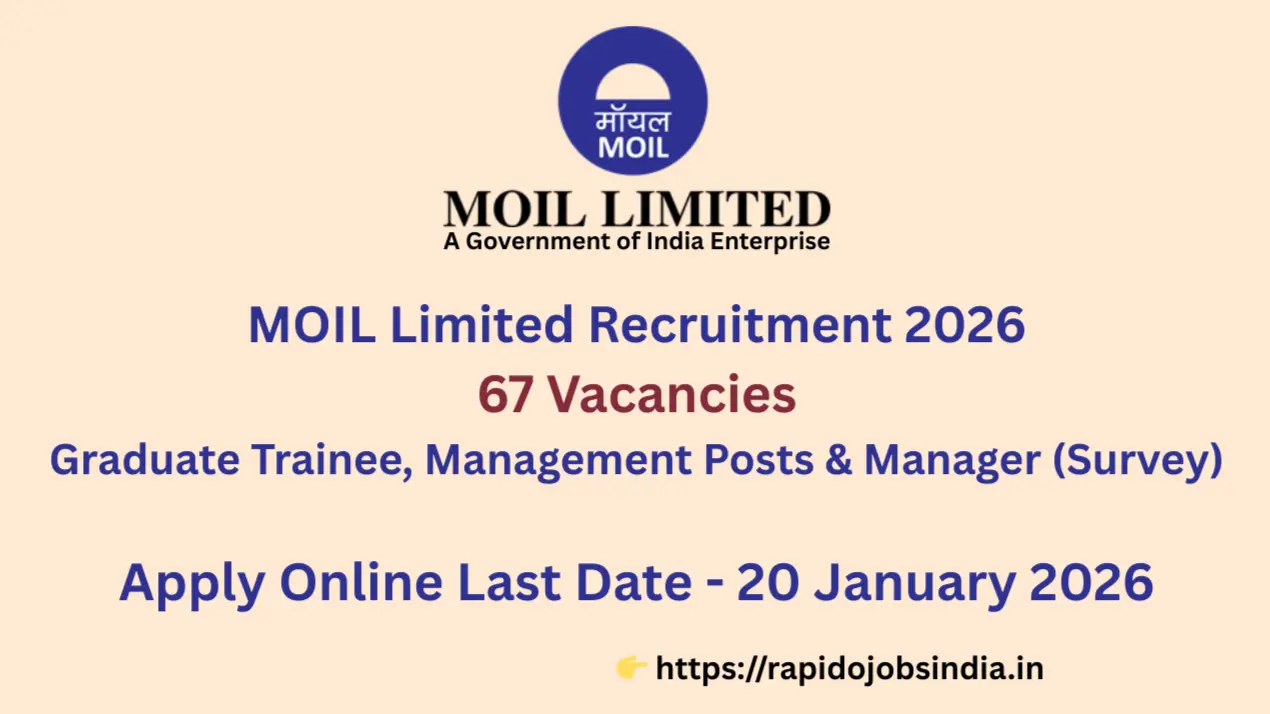 MOIL Limited Recruitment 2026” =