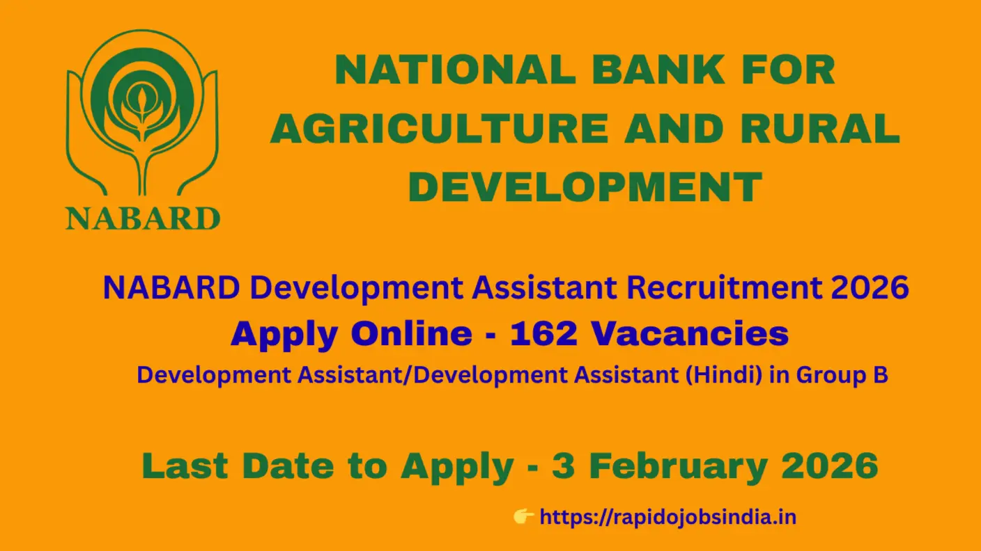 NABARD Development Assistant Recruitment 2026
