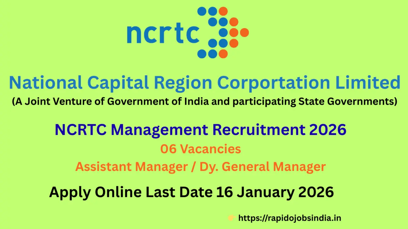 NCRTC Management Recruitment 2026” =