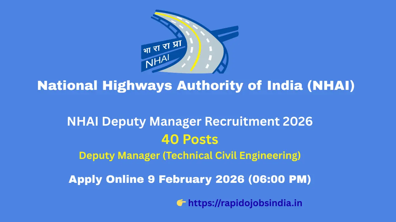 NHAI Deputy Manager Recruitment 2026