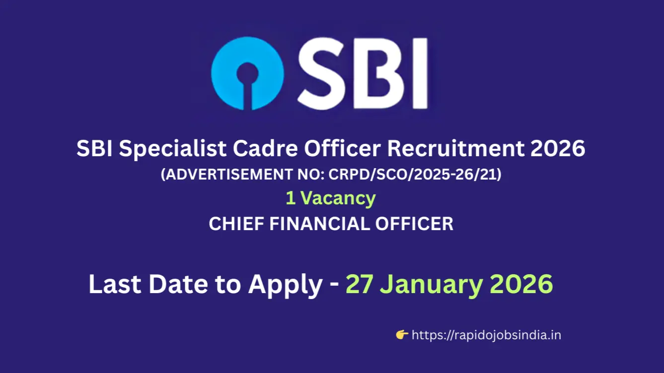 SBI Specialist Cadre Officer Recruitment