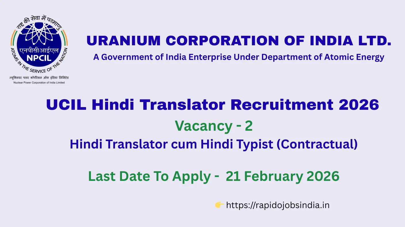 UCIL Hindi Translator Recruitment 2026