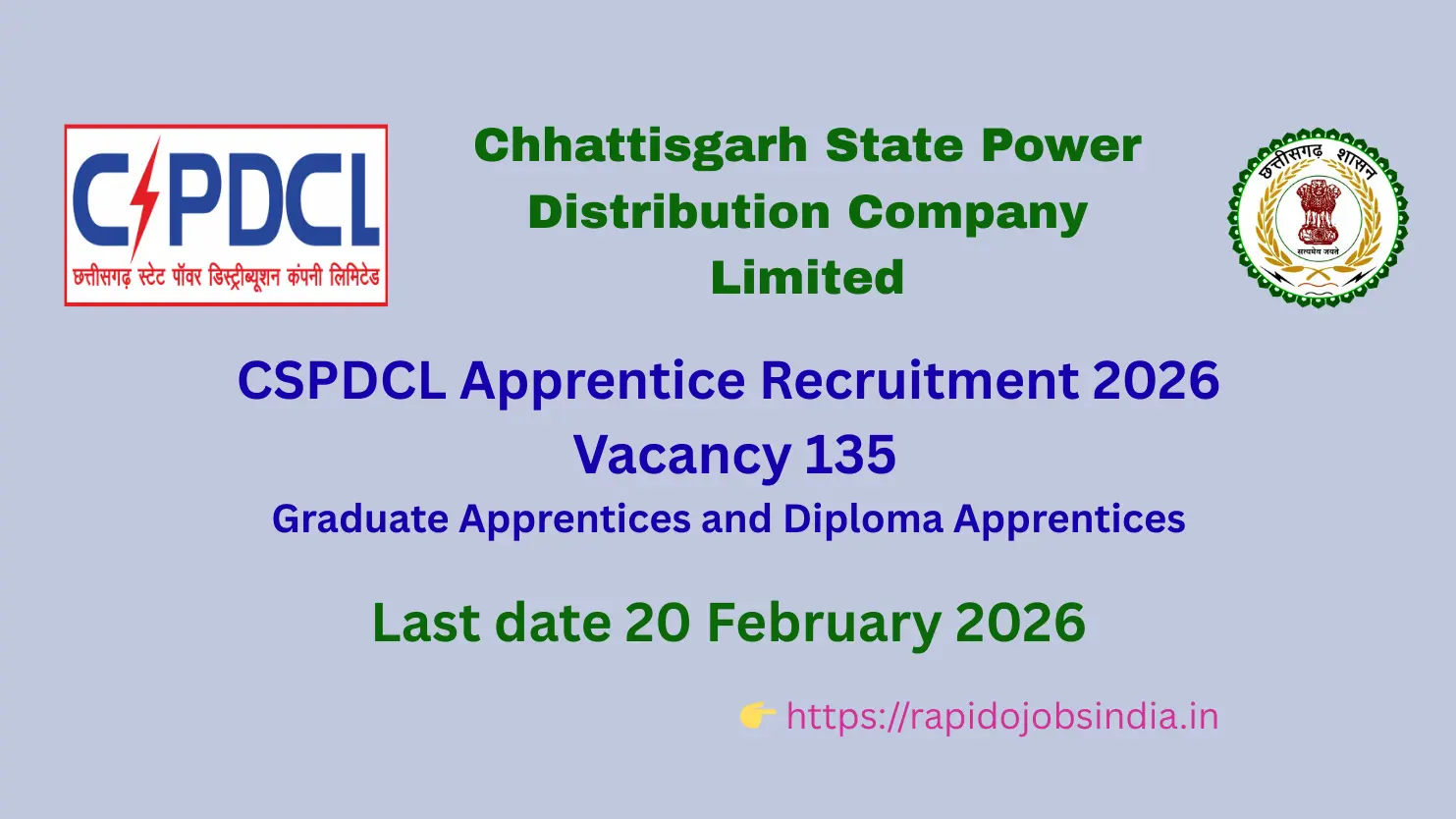 CSPDCL Apprentice Recruitment 2026