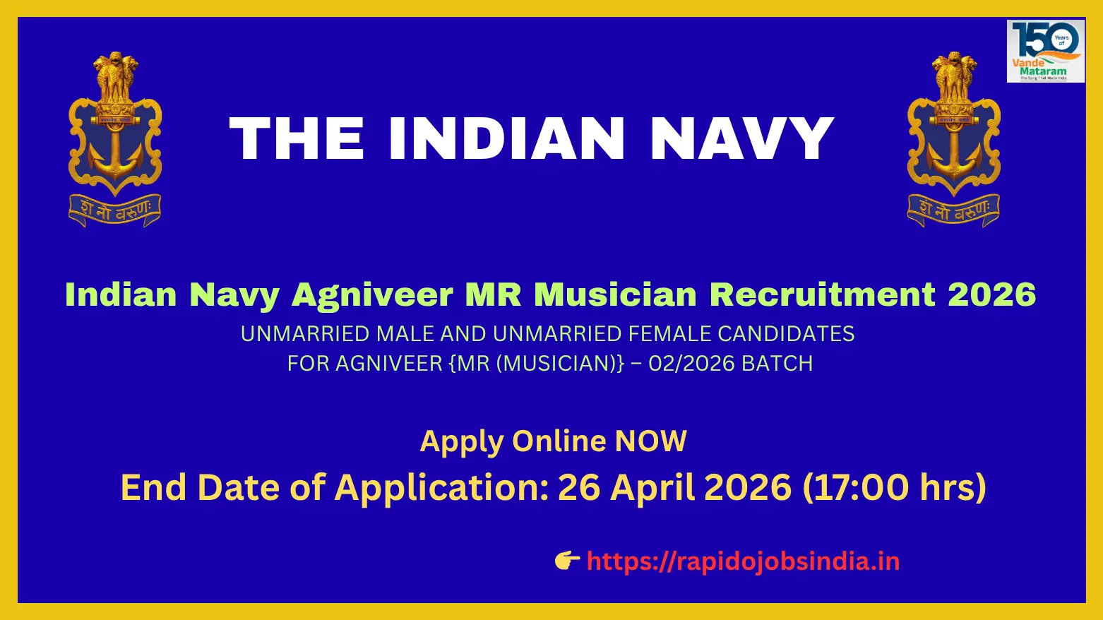 Indian Navy Agniveer MR Musician 