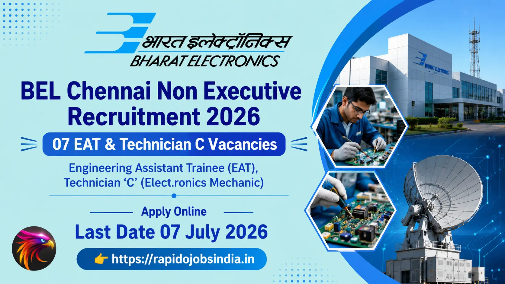 BEL Chennai Non Executive Recruitment 2026