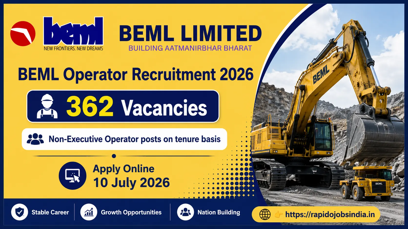 BEML Operator Recruitment 2026