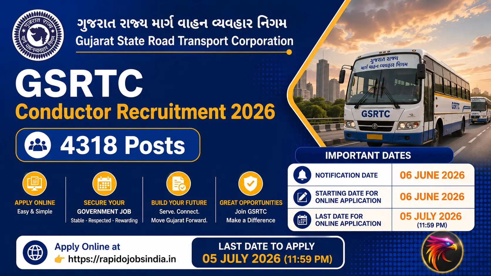GSRTC Conductor Recruitment 2026