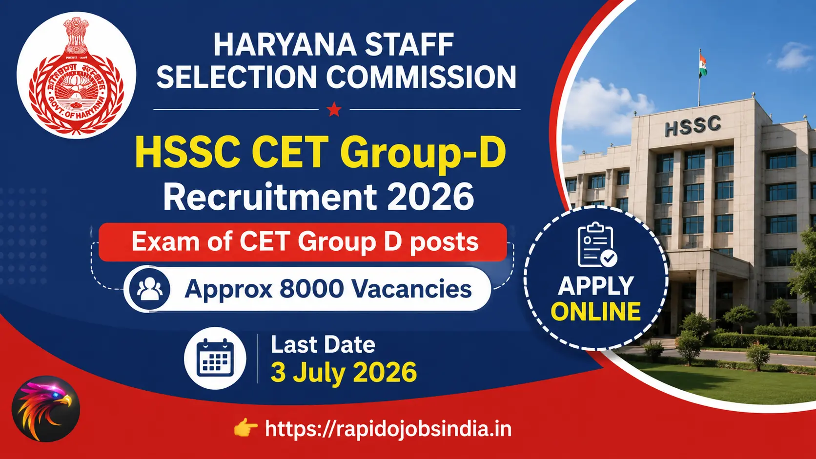 HSSC CET Group-D Recruitment 2026