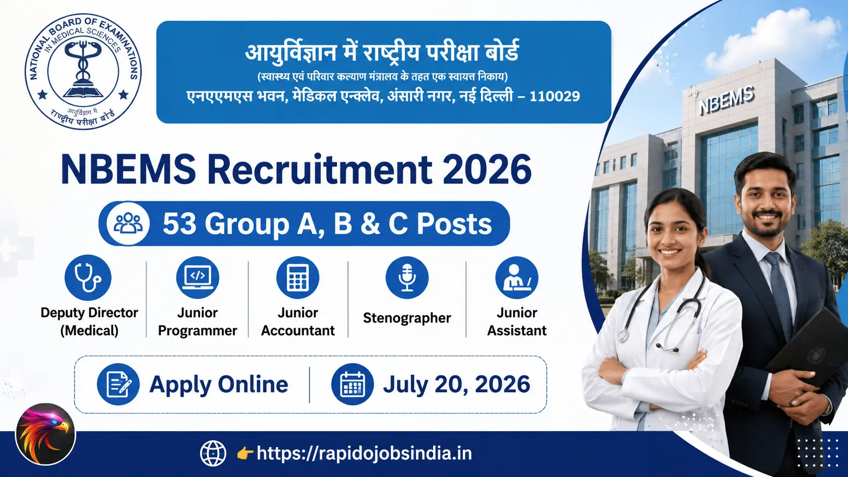 NBEMS Recruitment 2026