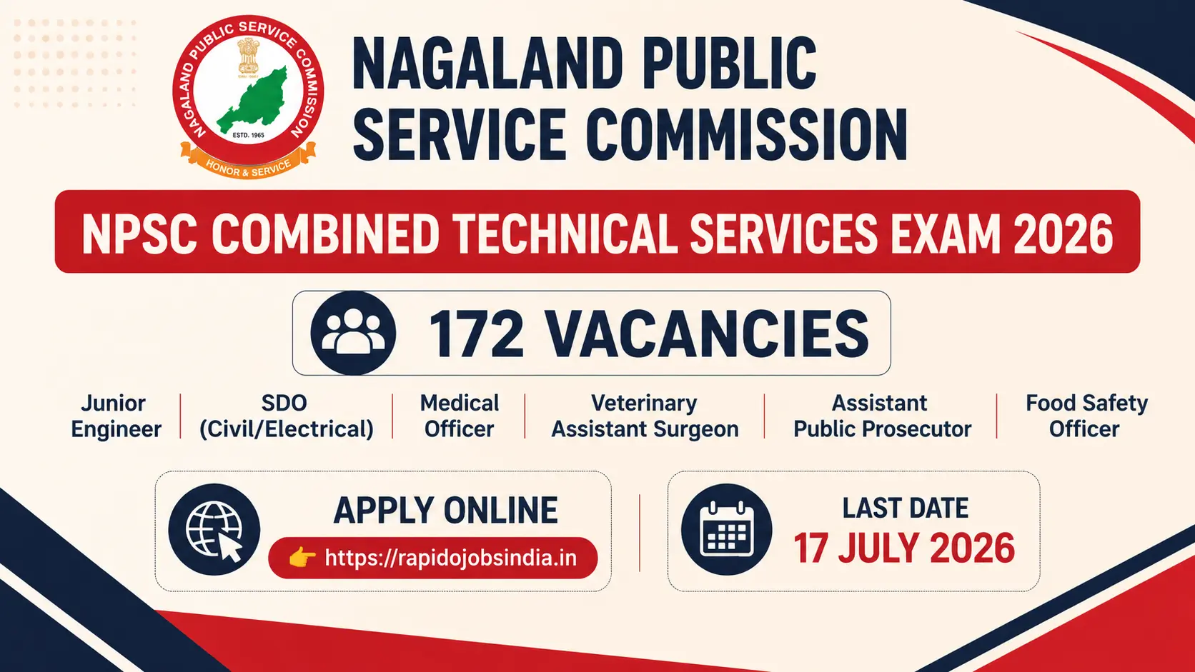 NPSC Combined Technical Services Exam 2026