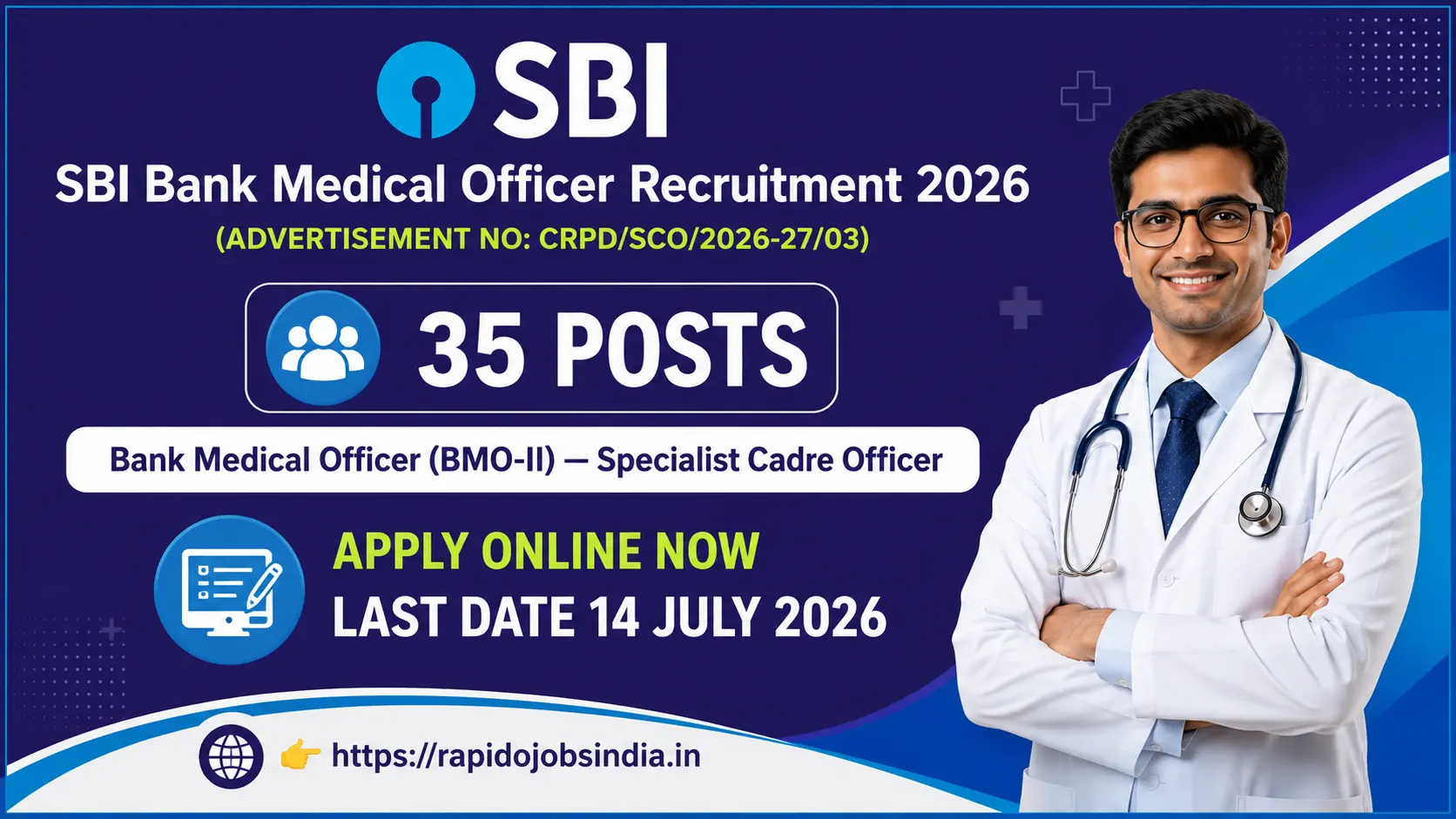SBI Bank Medical Officer Recruitment 2026