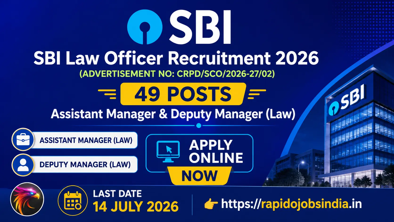SBI Law Officer Recruitment 2026
