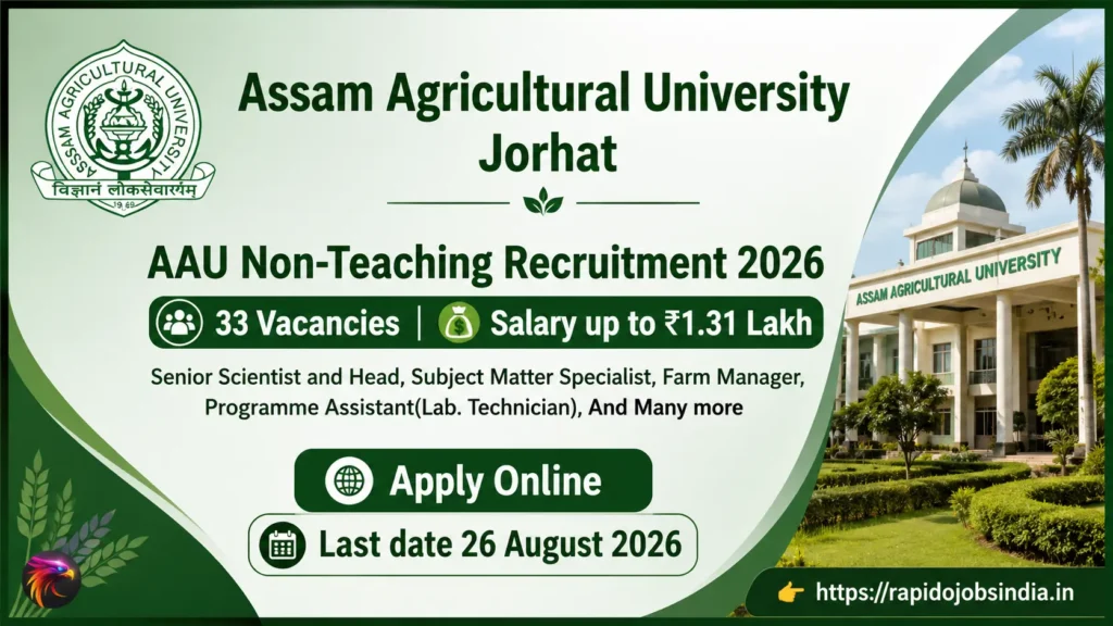 AAU Non-Teaching Recruitment 2026