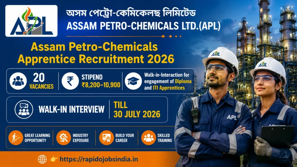 Assam Petro-Chemicals Apprentice Recruitment 2026