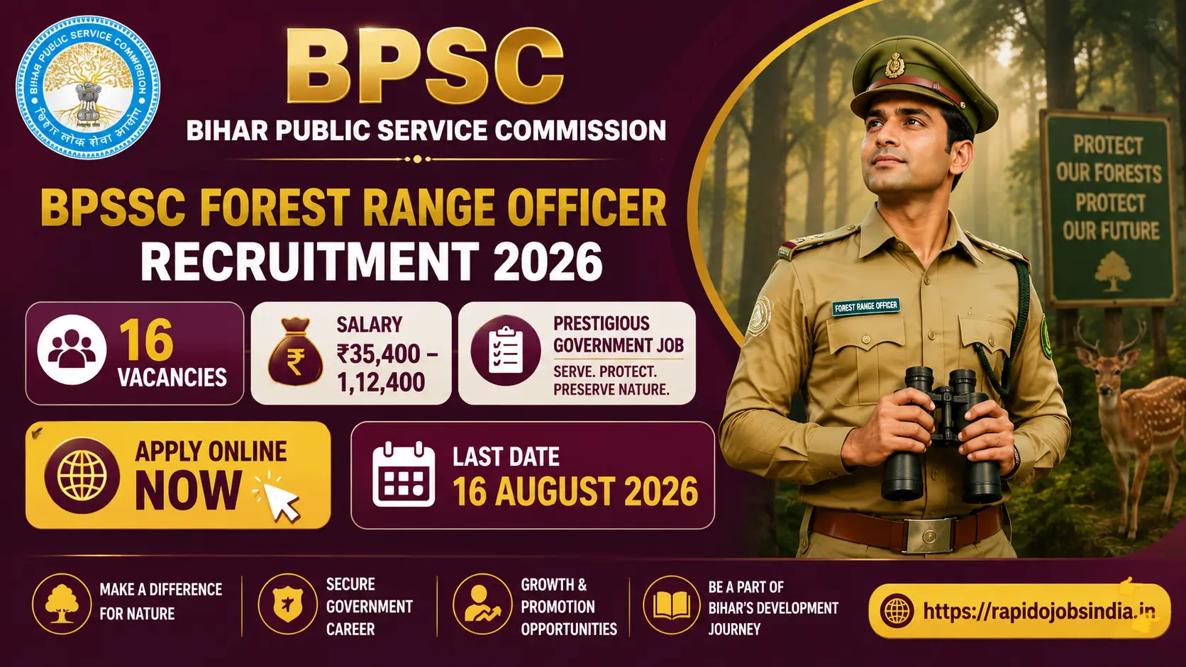 BPSSC Forest Range Officer Recruitment 2026