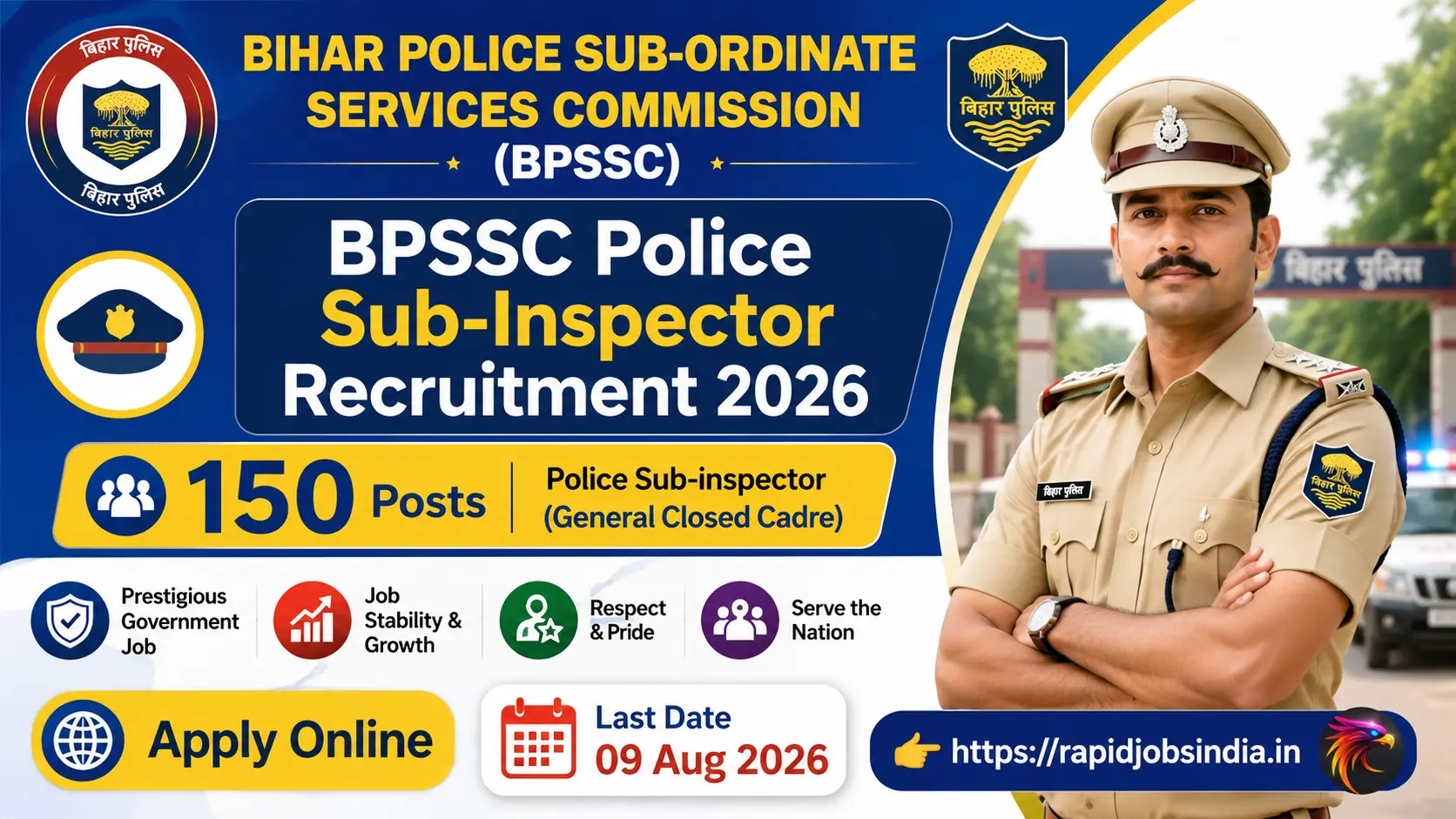 BPSSC Police Sub-Inspector Recruitment 2026