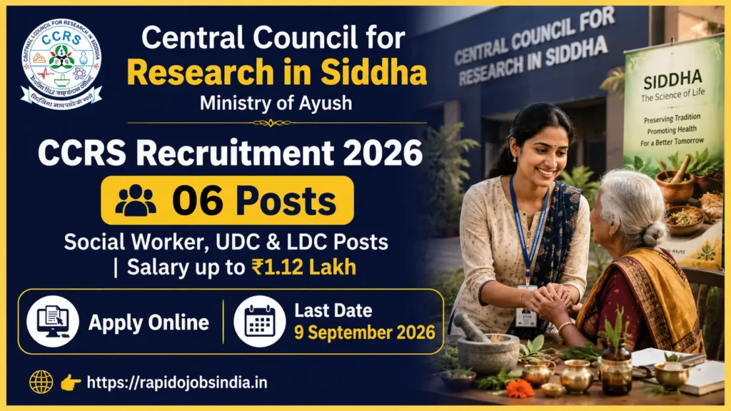 CCRS Recruitment 2026