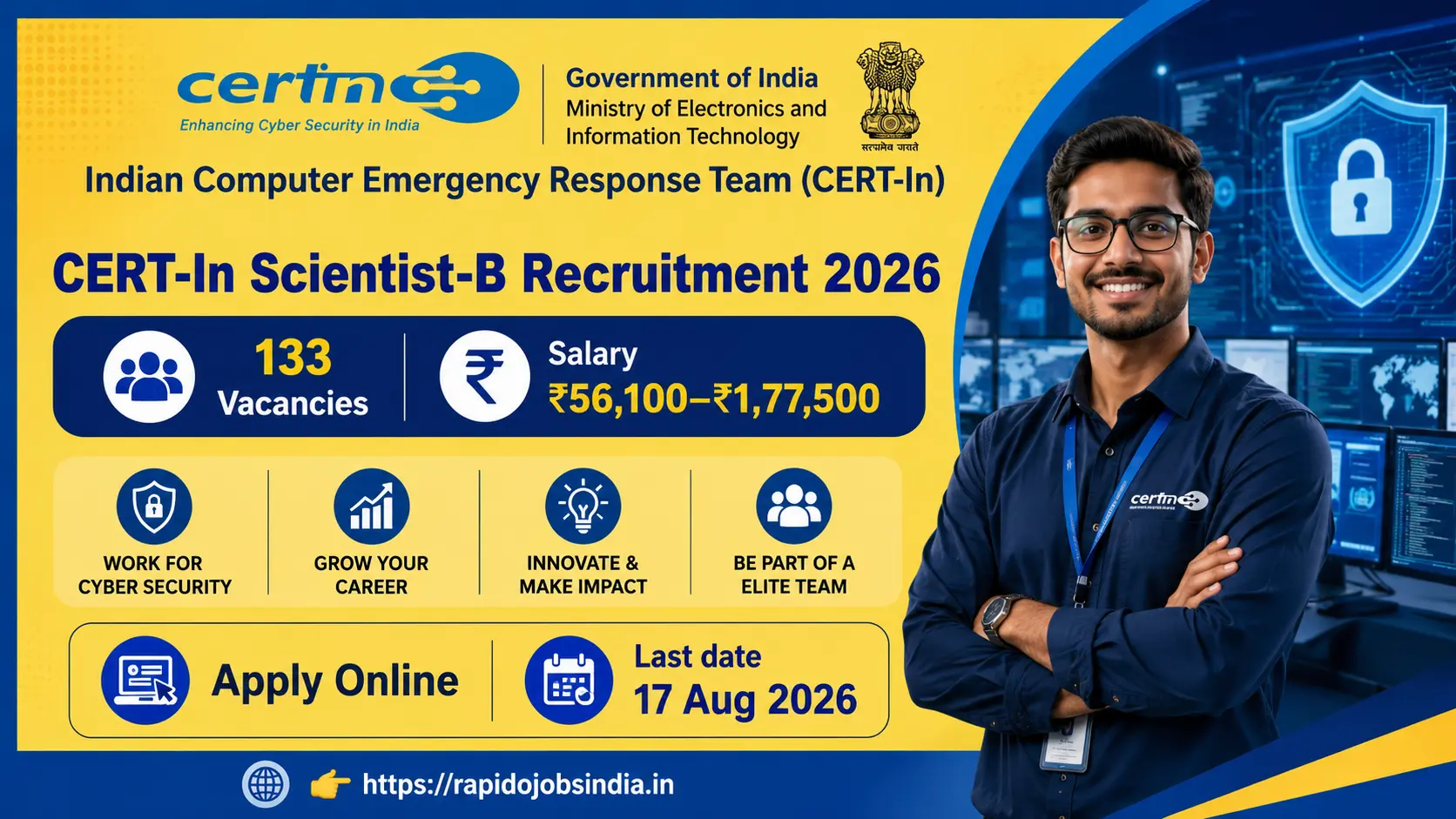 CERT-In Scientist-B Recruitment 2026