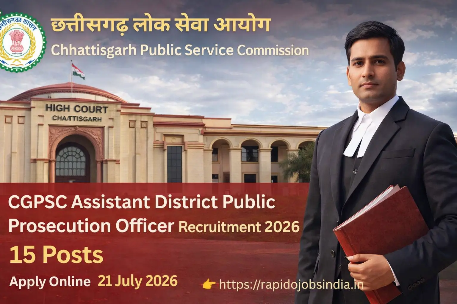 CGPSC Assistant District Public Prosecution Officer Recruitment 2026 