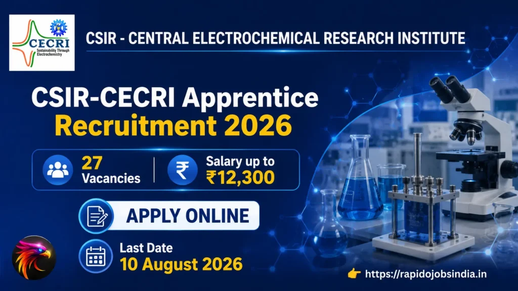 CSIR-CECRI Apprentice Recruitment 2026