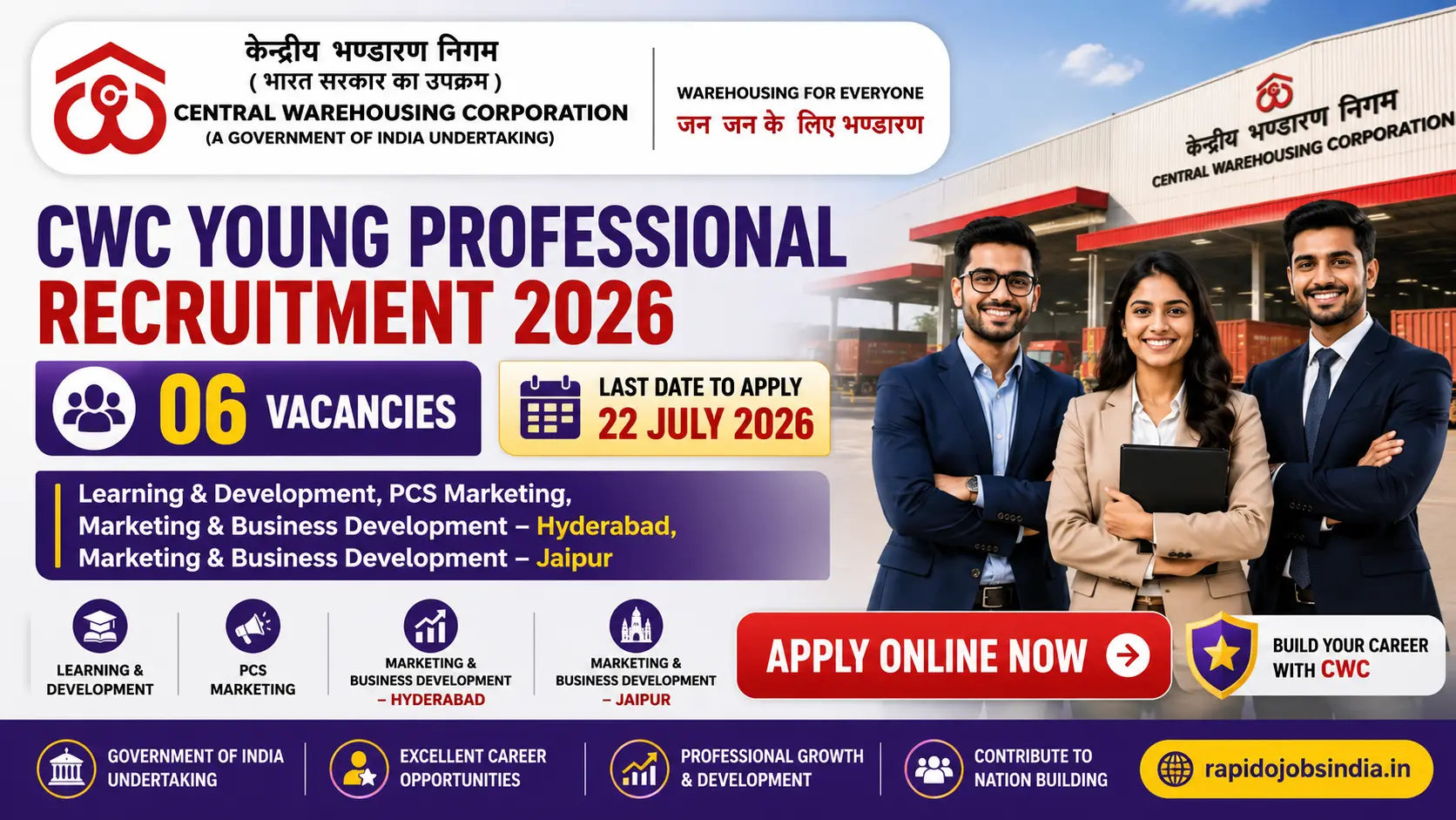 CWC Young Professional Recruitment 2026 