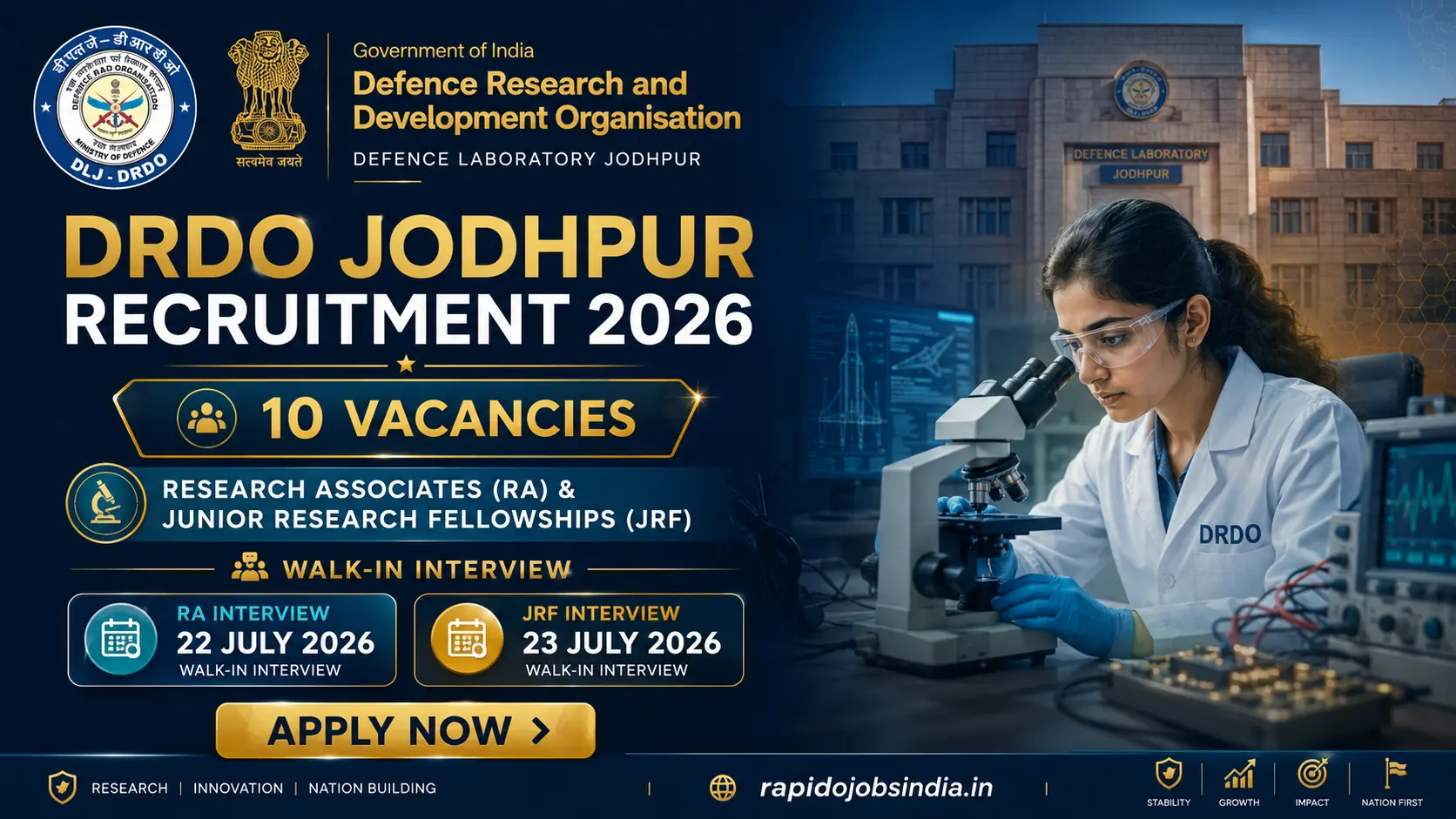  DRDO Jodhpur Recruitment 2026