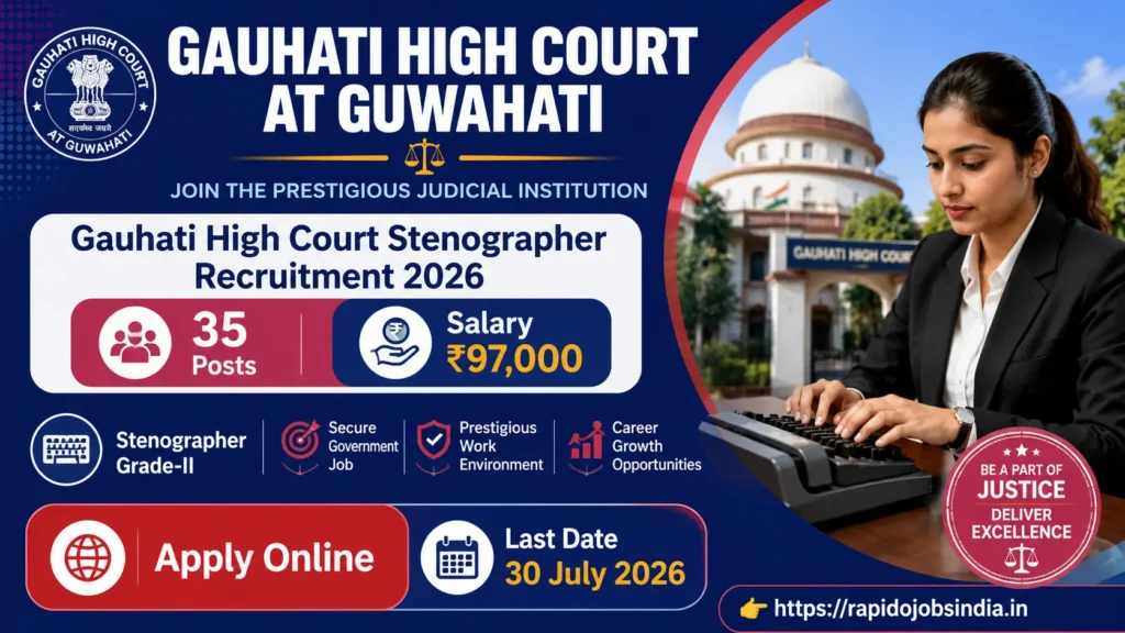 Gauhati High Court Stenographer Recruitment 2026