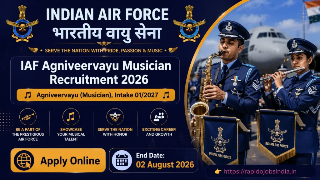 IAF Agniveervayu Musician Recruitment 2026