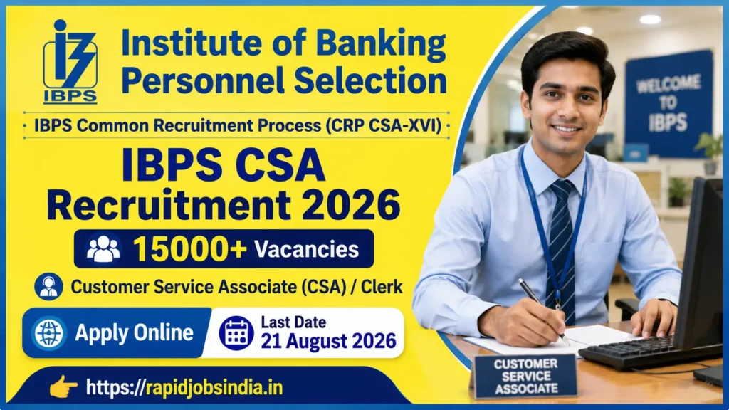 IBPS CSA Recruitment 2026
