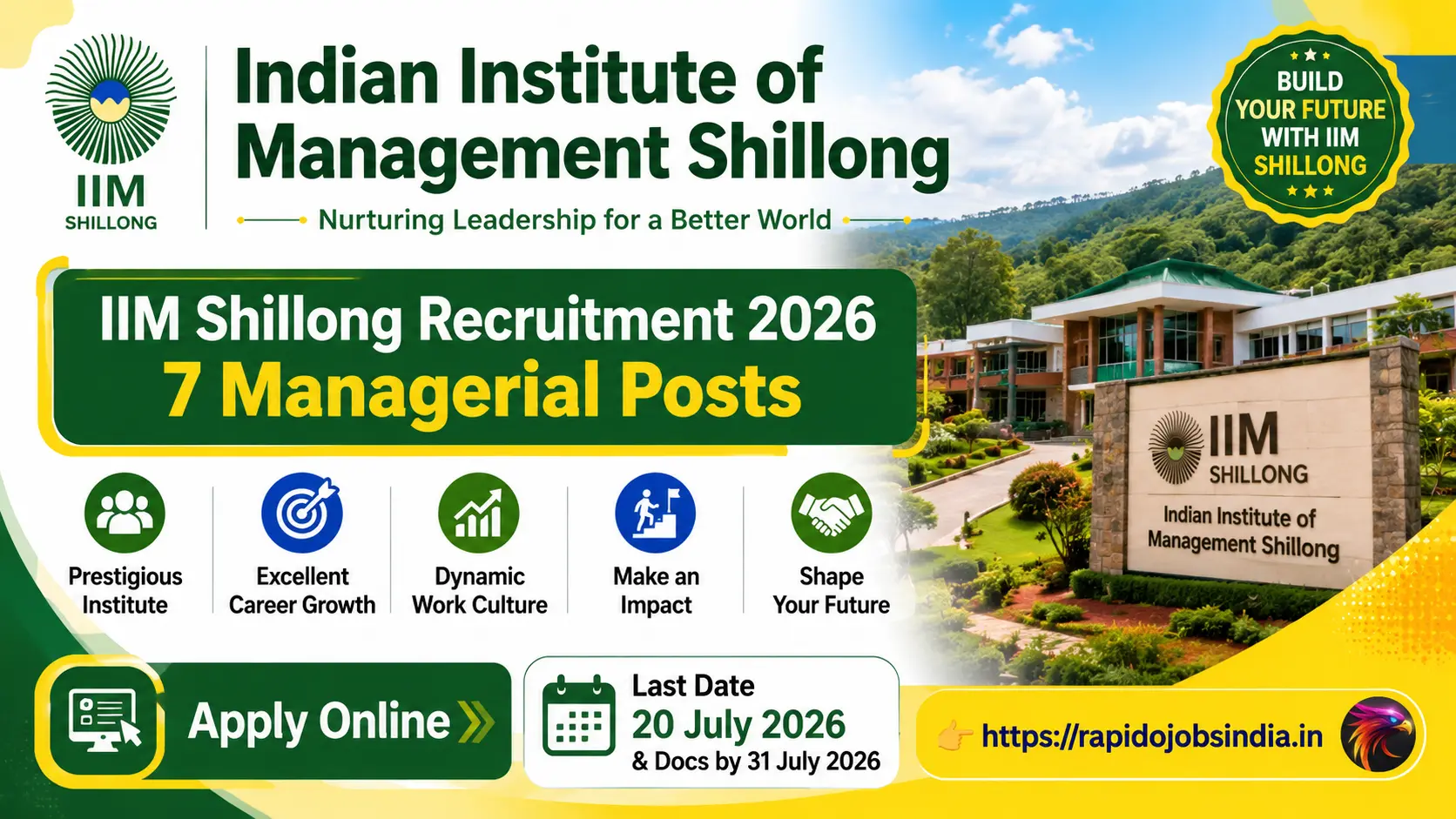 IIM Shillong Recruitment 2026