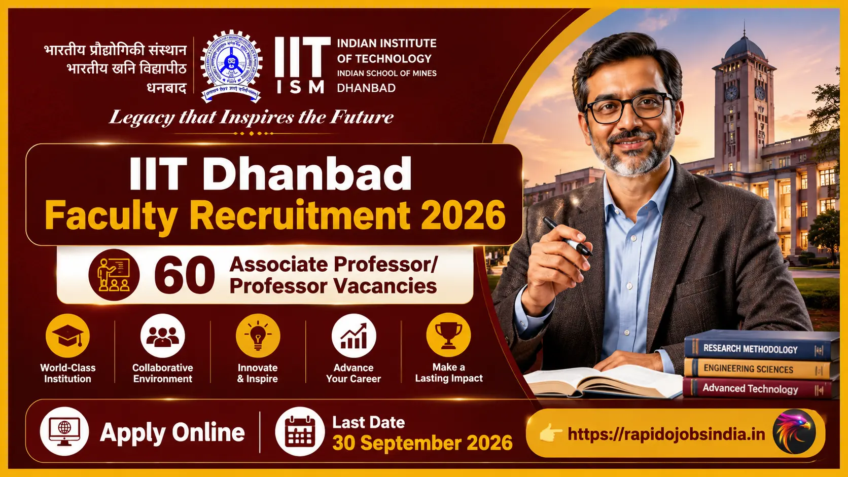 IIT Dhanbad Faculty Recruitment 2026