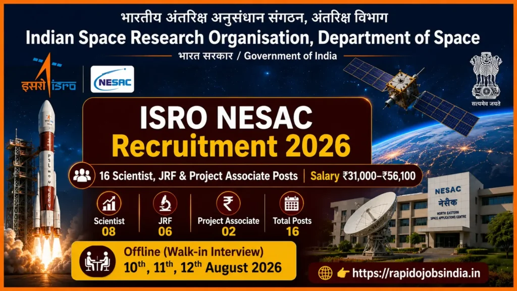 ISRO NESAC Recruitment 2026