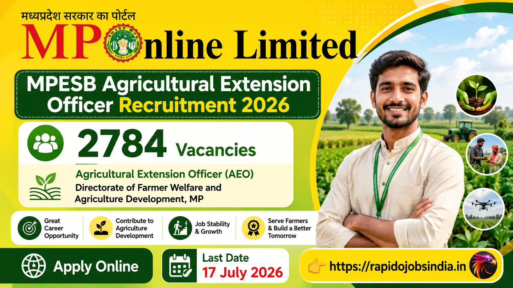MPESB Agricultural Extension Officer Recruitment 2026